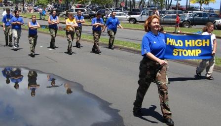 Merrie Monarch Parade Hilo High Stomp Hilo 2008